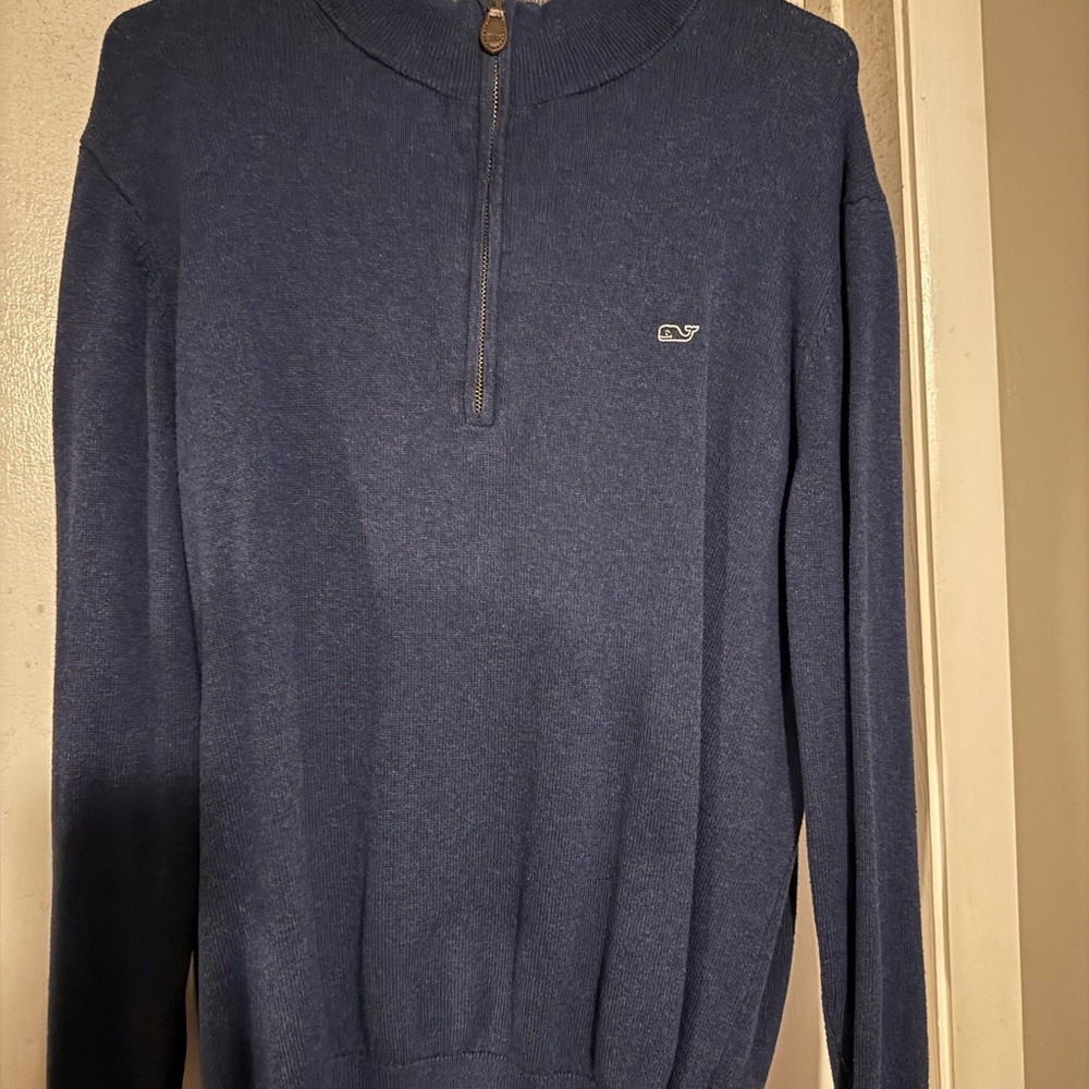 Vineyard Vines Cashmere 1/4 Zip Navy